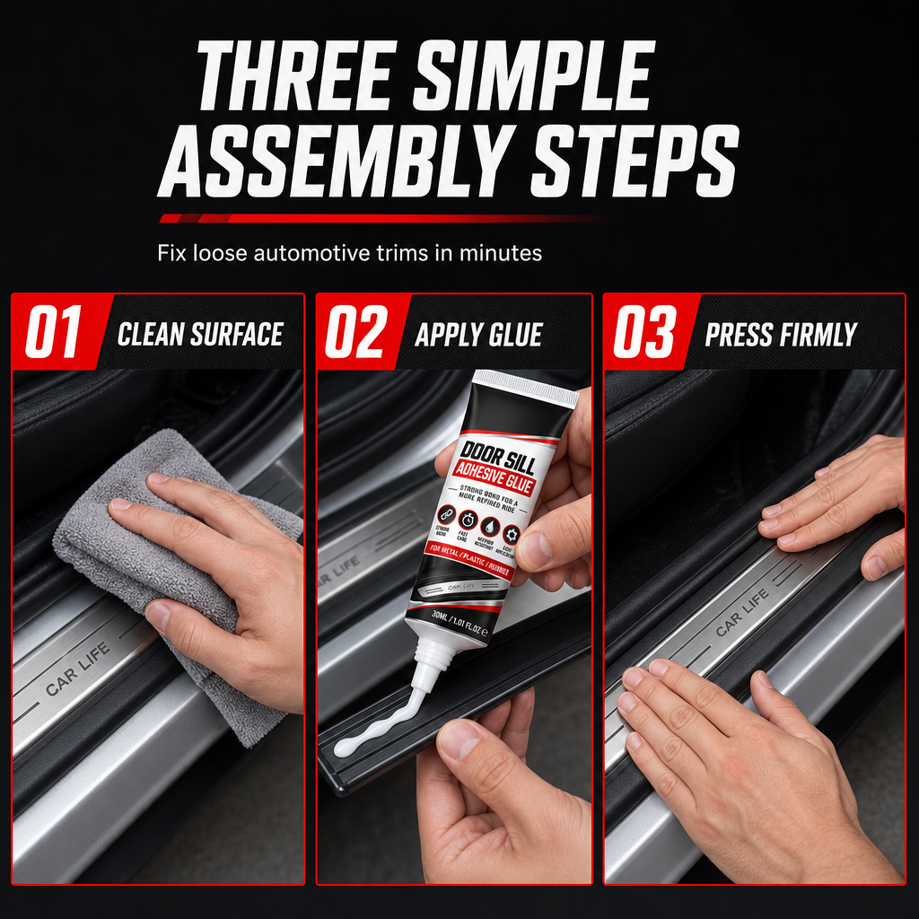 Bond Car Trim Instantly! No-Peel Fast-Cure Adhesive