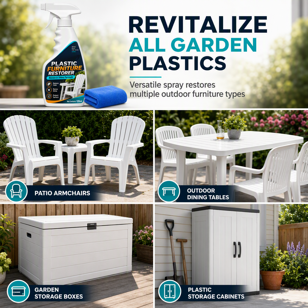 Restore Faded Patio Instantly! No-Scrub Plastic Spray