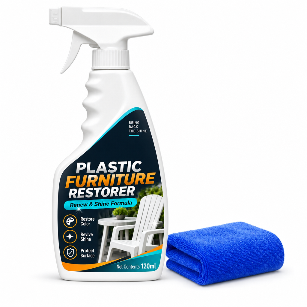 Restore Faded Patio Instantly! No-Scrub Plastic Spray