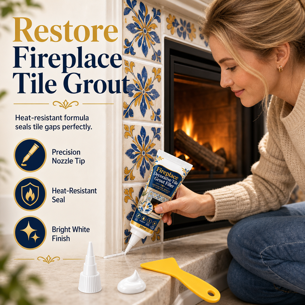 Restore Fireplace Grout Instantly! No-Mess Precision Repair Kit