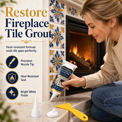 Restore Fireplace Grout Instantly! No-Mess Precision Repair Kit
