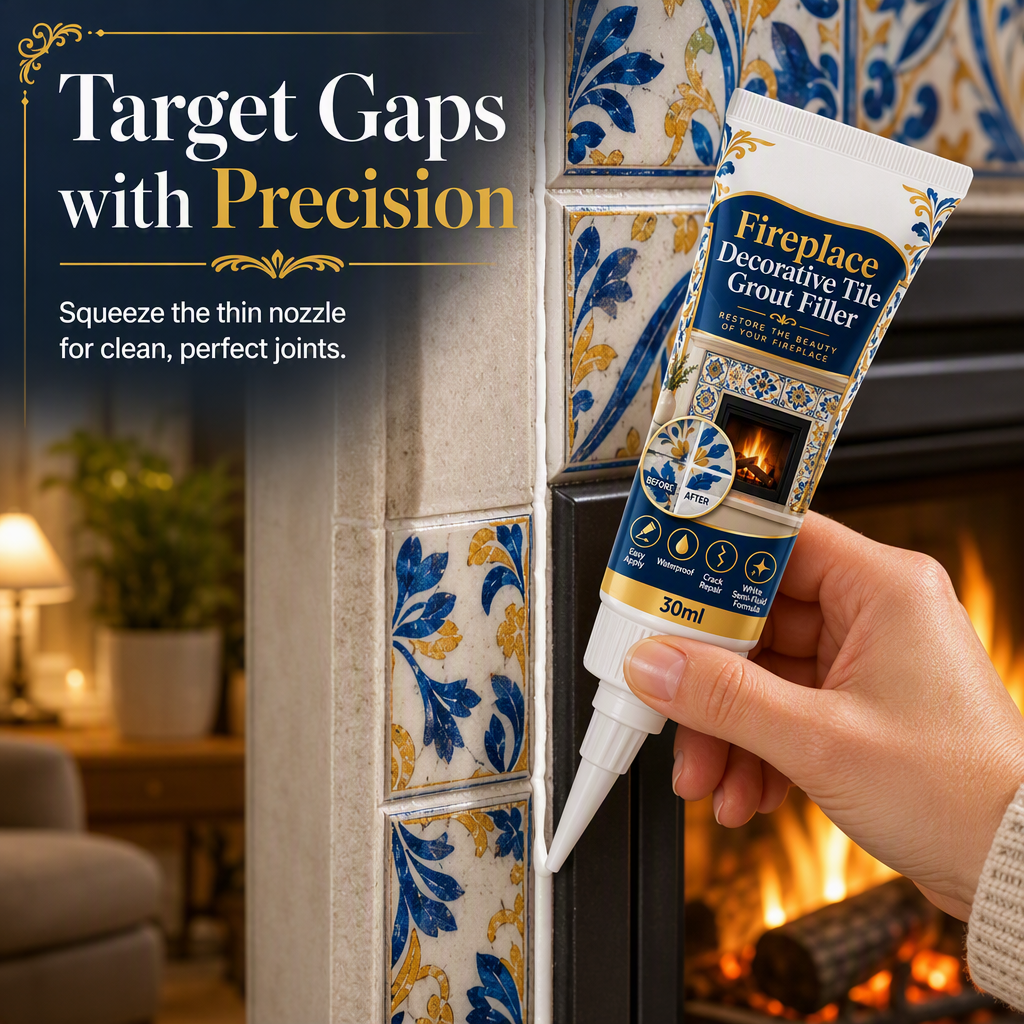 Restore Fireplace Grout Instantly! No-Mess Precision Repair Kit