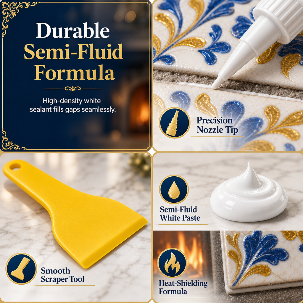 Restore Fireplace Grout Instantly! No-Mess Precision Repair Kit
