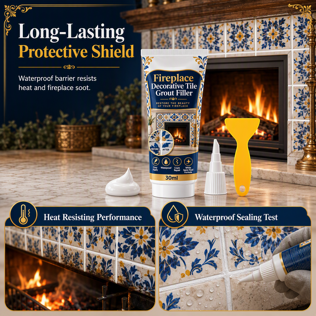 Restore Fireplace Grout Instantly! No-Mess Precision Repair Kit