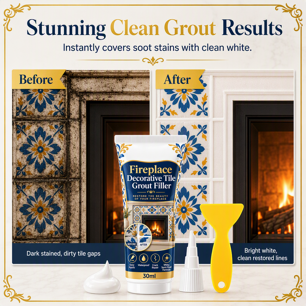 Restore Fireplace Grout Instantly! No-Mess Precision Repair Kit