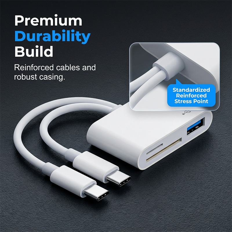 Transfer Files Instantly! No-Adapter 5-in-1 Card Reader