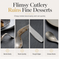 Scoop Desserts Elegantly! No-Smudge Hammered Steel Spoon