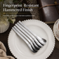Scoop Desserts Elegantly! No-Smudge Hammered Steel Spoon