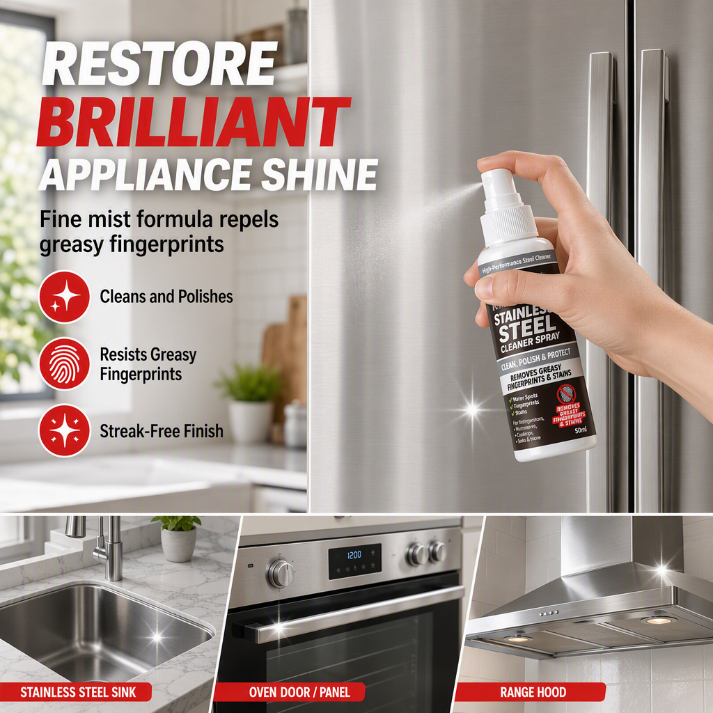 Polish Steel Instantly! No-Streak Multi-Surface Shine Spray