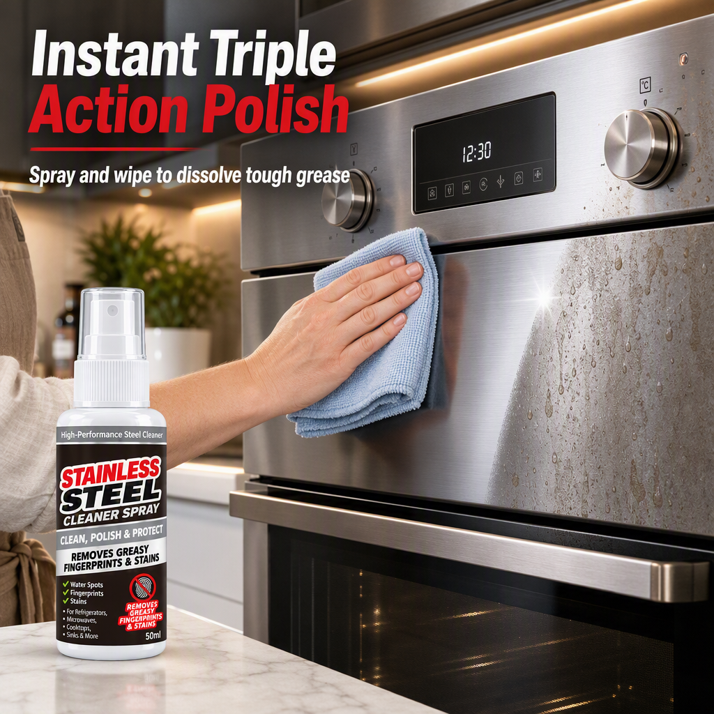 Polish Steel Instantly! No-Streak Multi-Surface Shine Spray