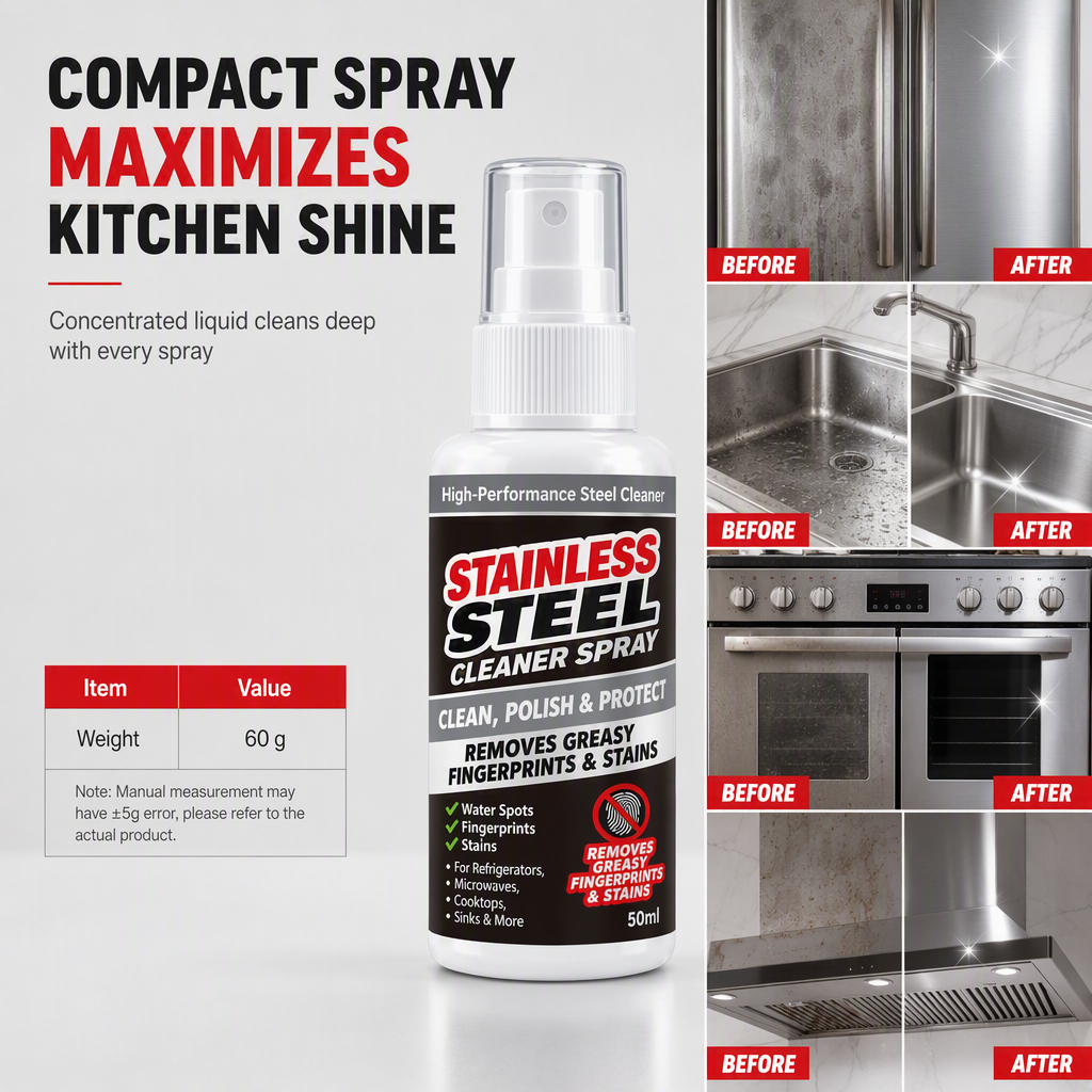 Polish Steel Instantly! No-Streak Multi-Surface Shine Spray
