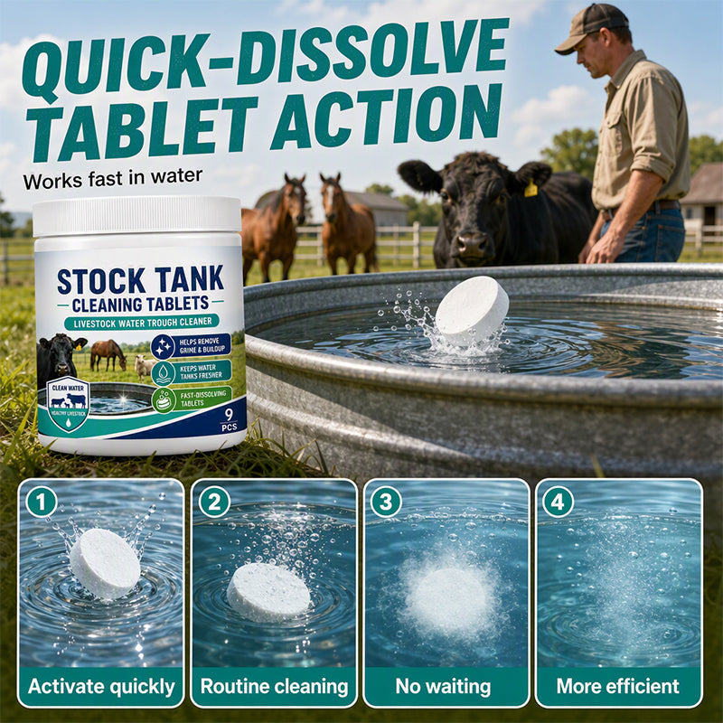 Clean Stock Tanks Instantly! Effervescent Water Tank Cleaning Tablets