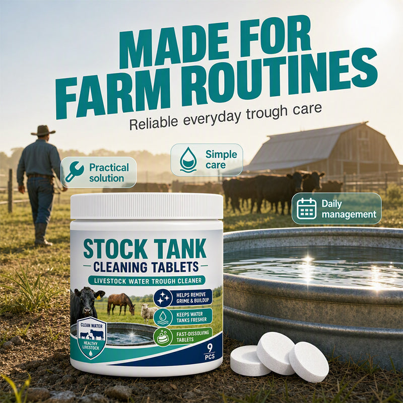 Clean Stock Tanks Instantly! Effervescent Water Tank Cleaning Tablets