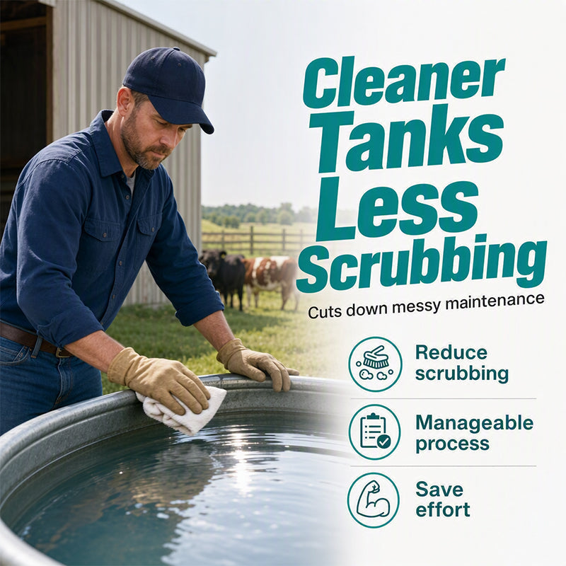 Clean Stock Tanks Instantly! Effervescent Water Tank Cleaning Tablets