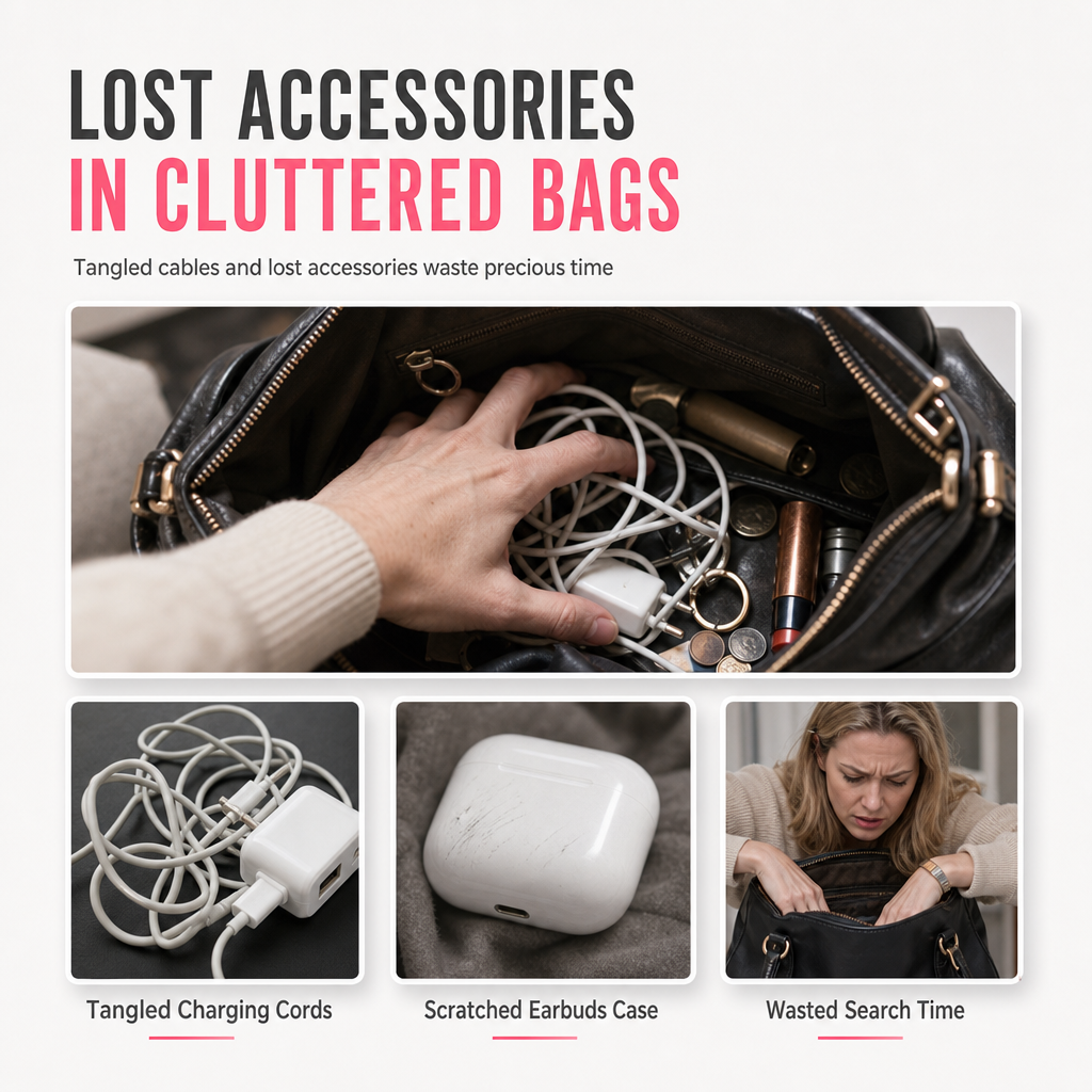 Spot Any Cable Instantly! No-Dig Clear Clip-On Pouch