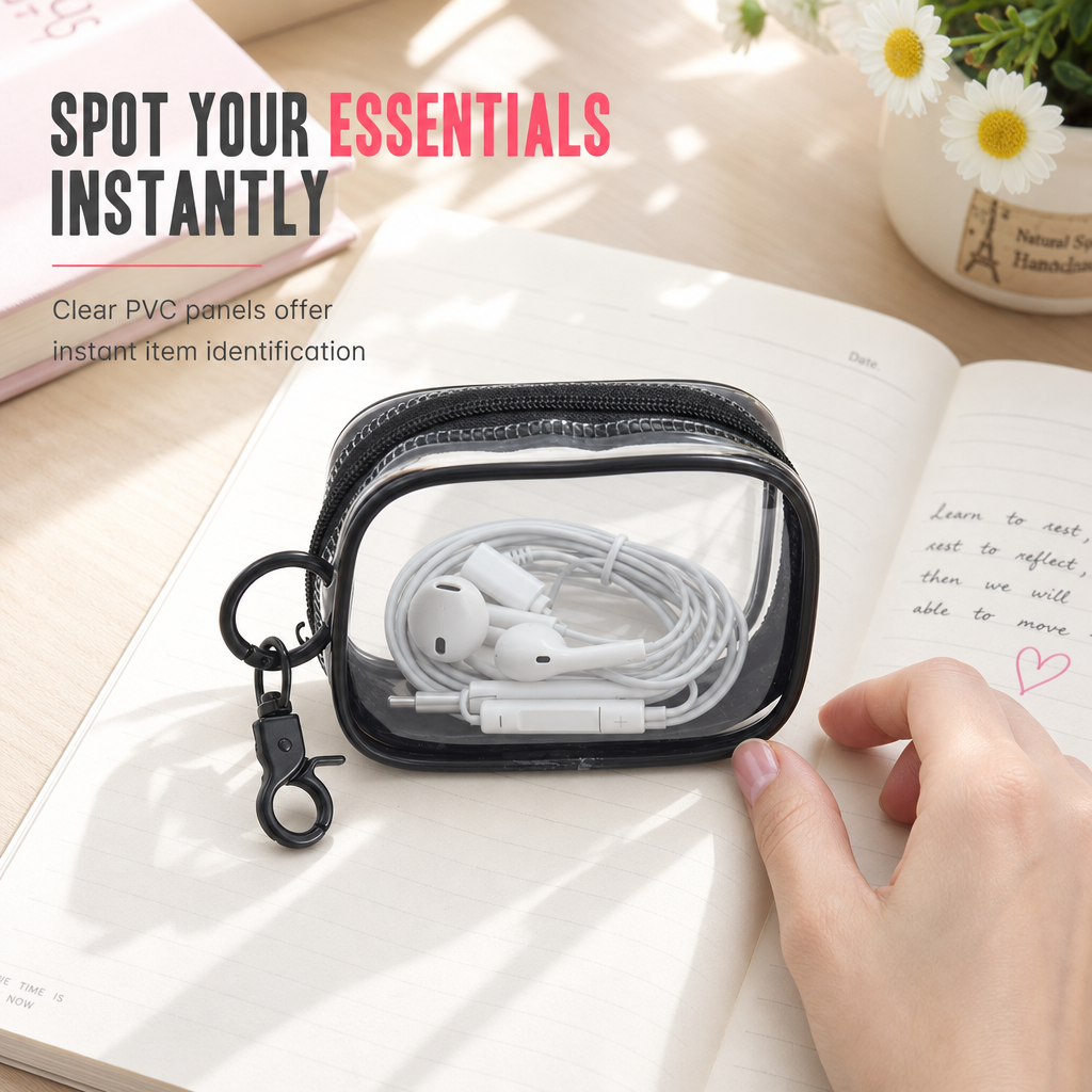 Spot Any Cable Instantly! No-Dig Clear Clip-On Pouch