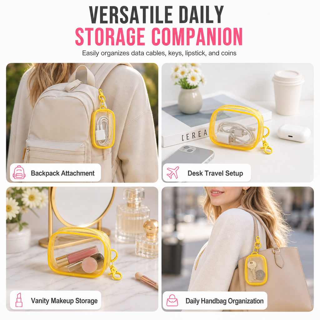 Spot Any Cable Instantly! No-Dig Clear Clip-On Pouch