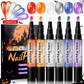 Paint Spooky Nails Instantly! No-Lamp Quick-Dry Halloween Pens