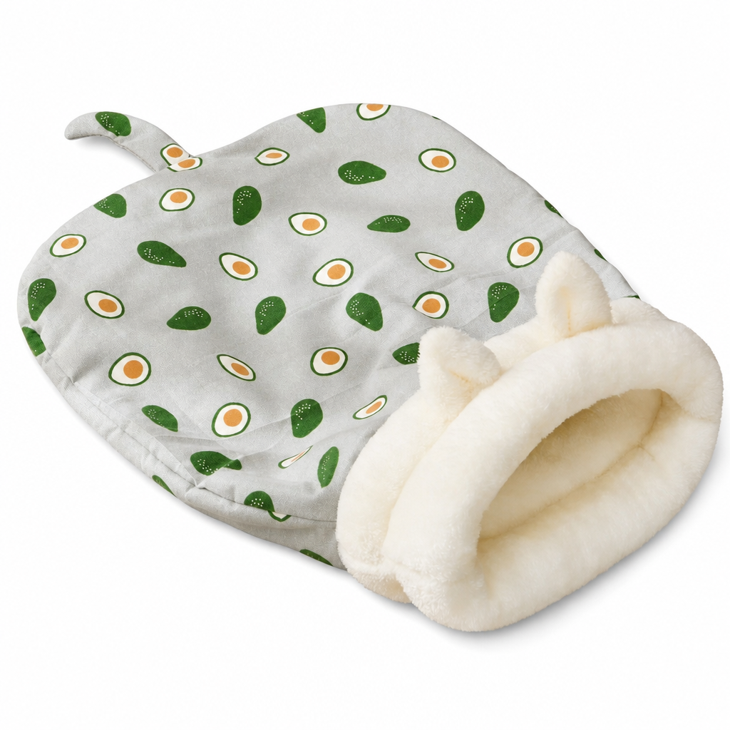 Give Pets A Cozy Hideaway Instantly! Semi-Enclosed Plush Pet Bed