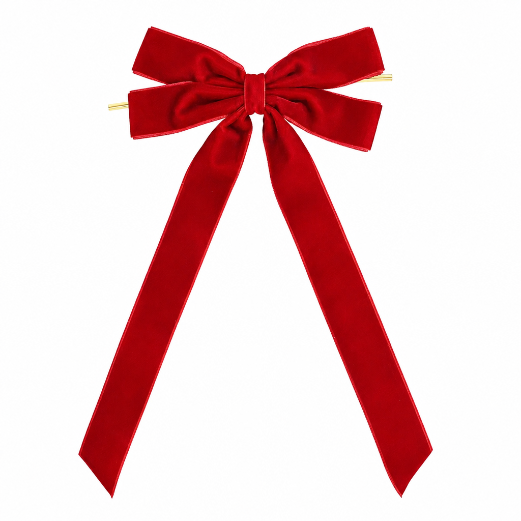Decorate Any Tree Instantly! No-Sag Wire-Tie Velvet Bows