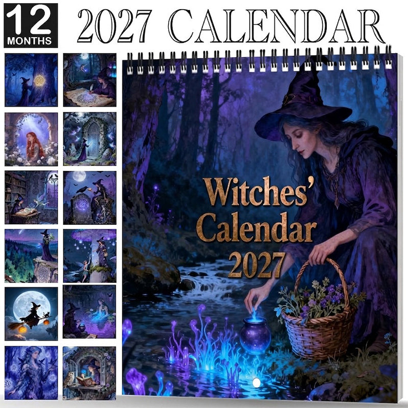 Add Magic Instantly! No-Boring Mystical Witches 2027 Calendar