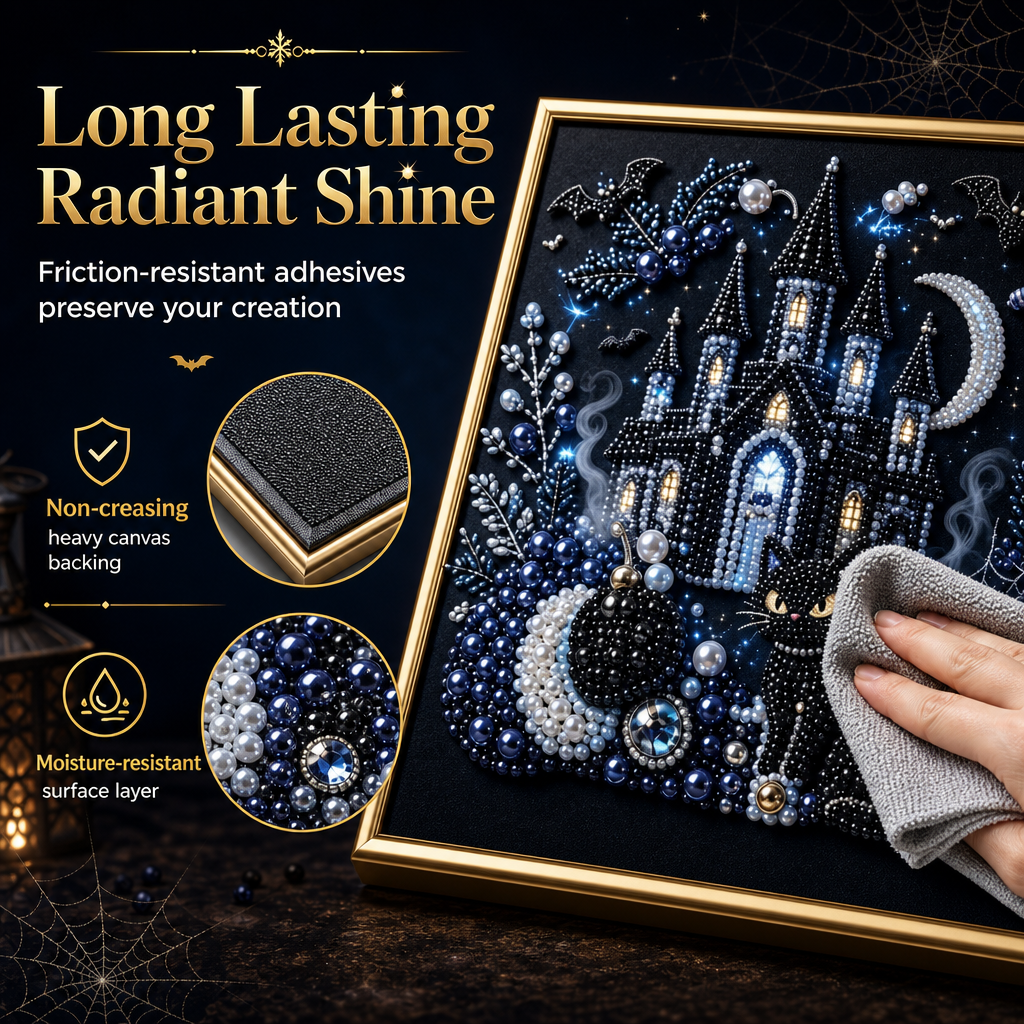 Craft Gothic Masterpieces Instantly! No-Mess 3D Pearl Art Kit