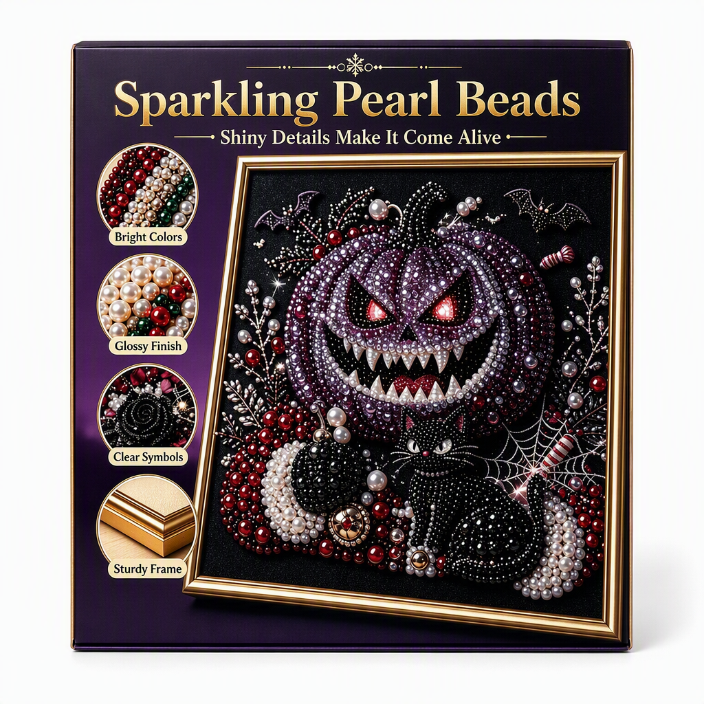 Craft Gothic Masterpieces Instantly! No-Mess 3D Pearl Art Kit