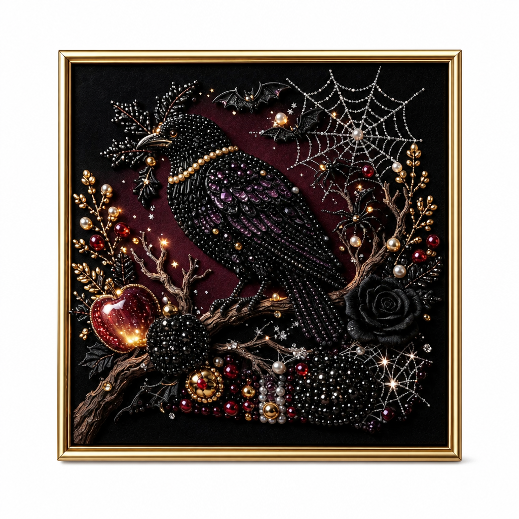 Craft Gothic Masterpieces Instantly! No-Mess 3D Pearl Art Kit