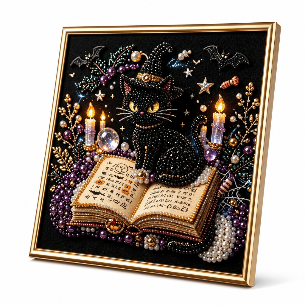 Craft Gothic Masterpieces Instantly! No-Mess 3D Pearl Art Kit