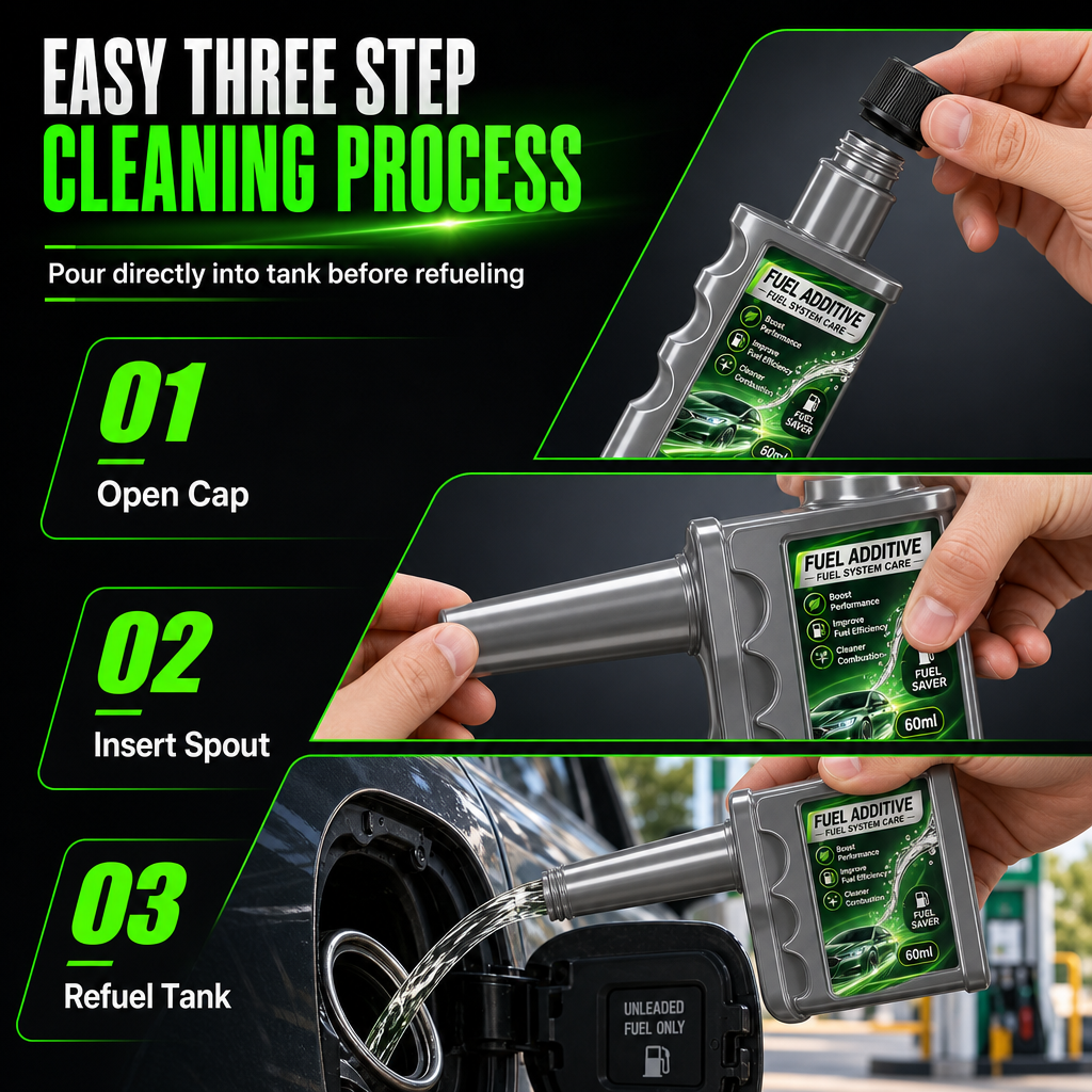 Restore Engine Power Instantly! No-Clog Fuel Injector Cleaner