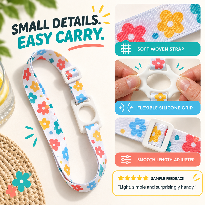 Carry Any Bottle Instantly! No-Hands Adjustable Bottle Strap