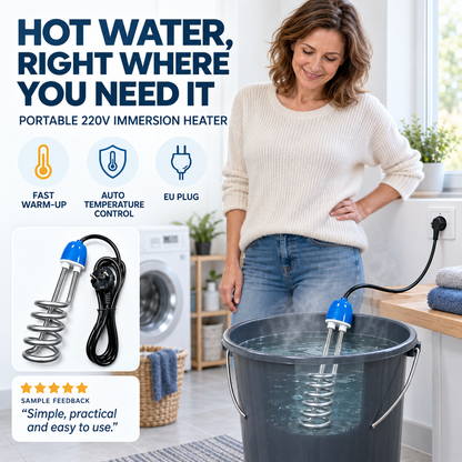 Heat Water Instantly! No-Wait Portable Immersion Heater