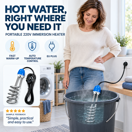Heat Water Instantly! No-Wait Portable Immersion Heater