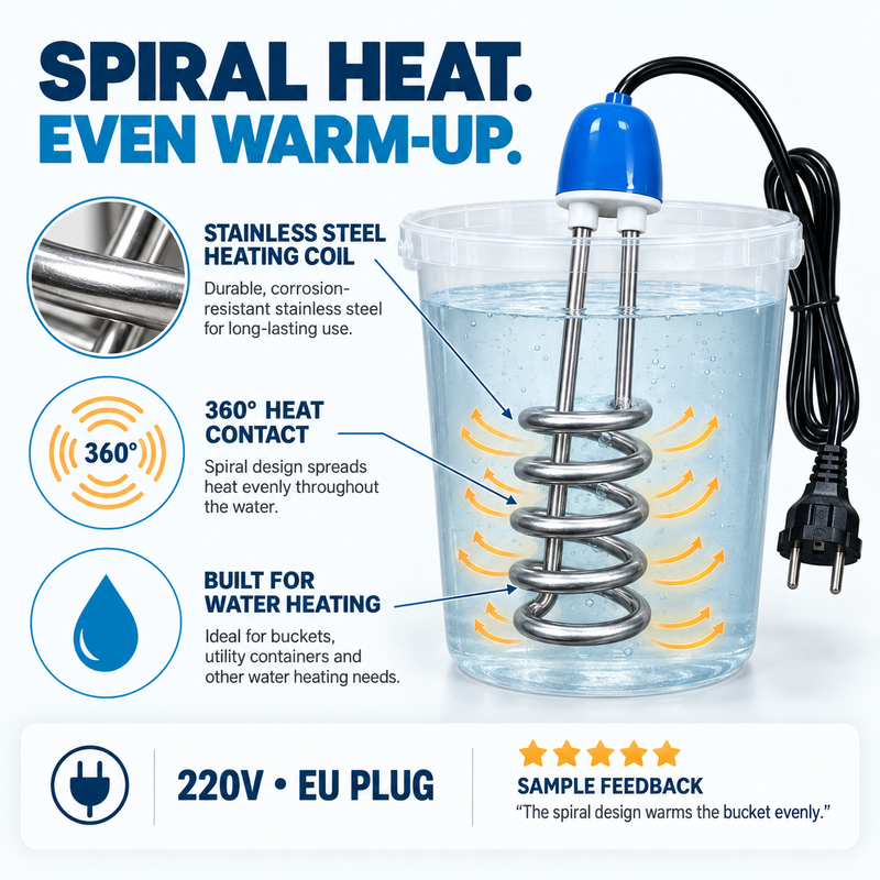 Heat Water Instantly! No-Wait Portable Immersion Heater