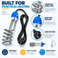 Heat Water Instantly! No-Wait Portable Immersion Heater