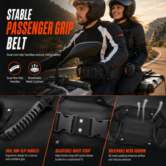 Secure Passengers Instantly! Heavy-Duty Powersports Grip Belt