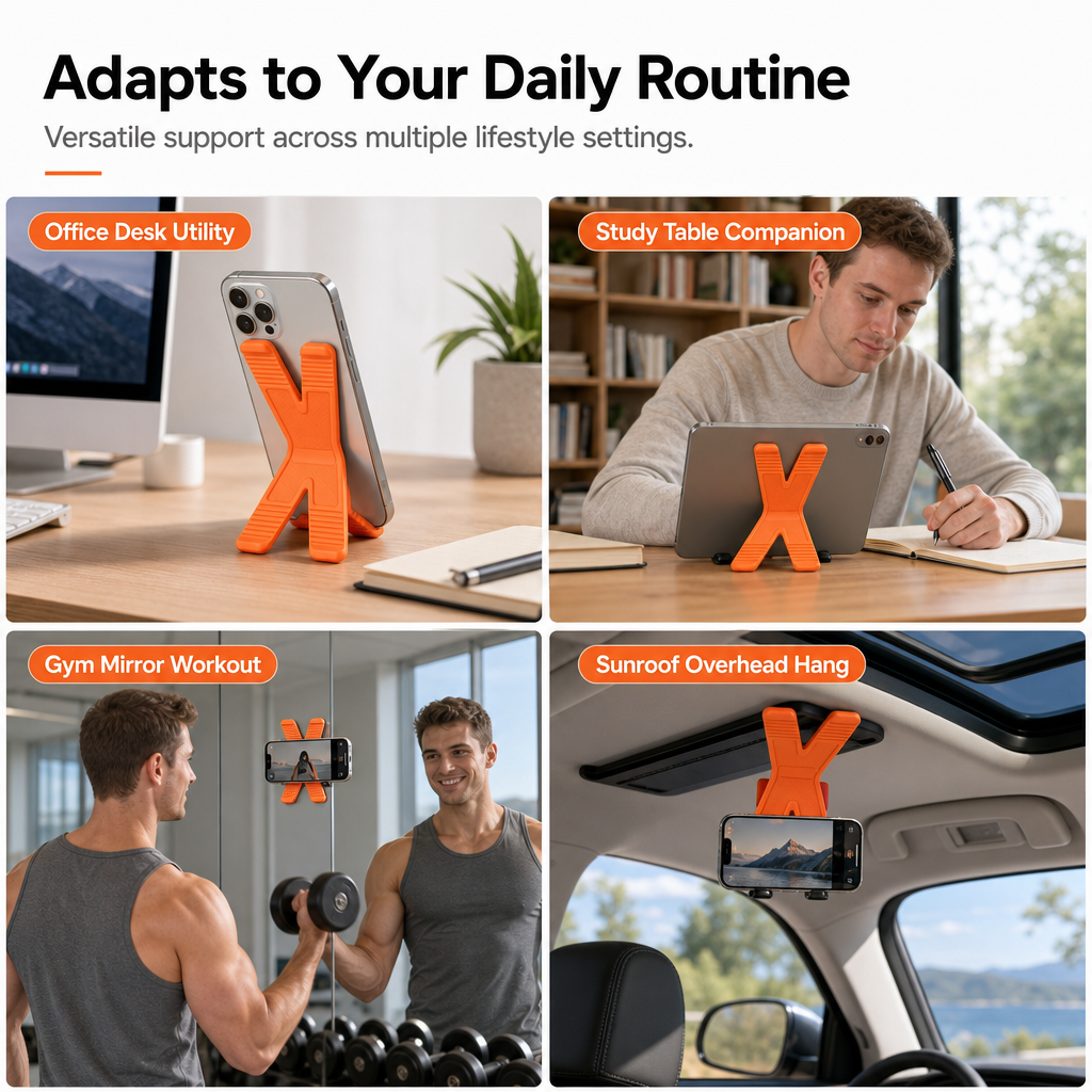Go Hands-Free Instantly! Bendable Suction Phone Mount