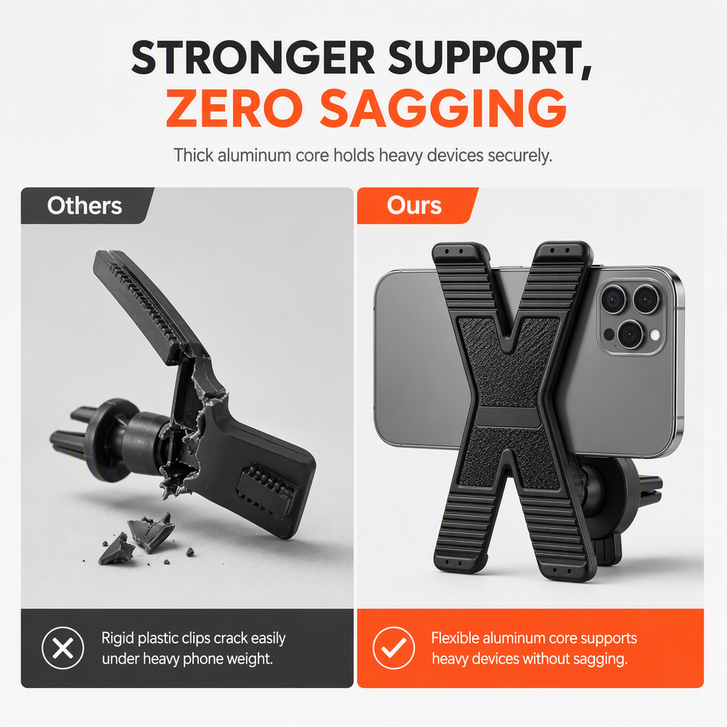 Go Hands-Free Instantly! Bendable Suction Phone Mount