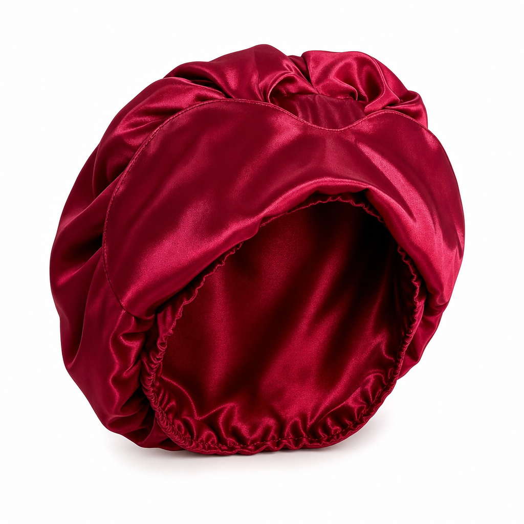 Sleep Frizz-Free Instantly! No-Tangle 2-in-1 Satin Bonnet