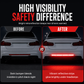 Be Seen Instantly! No-Dark Reflective Bumper Strips