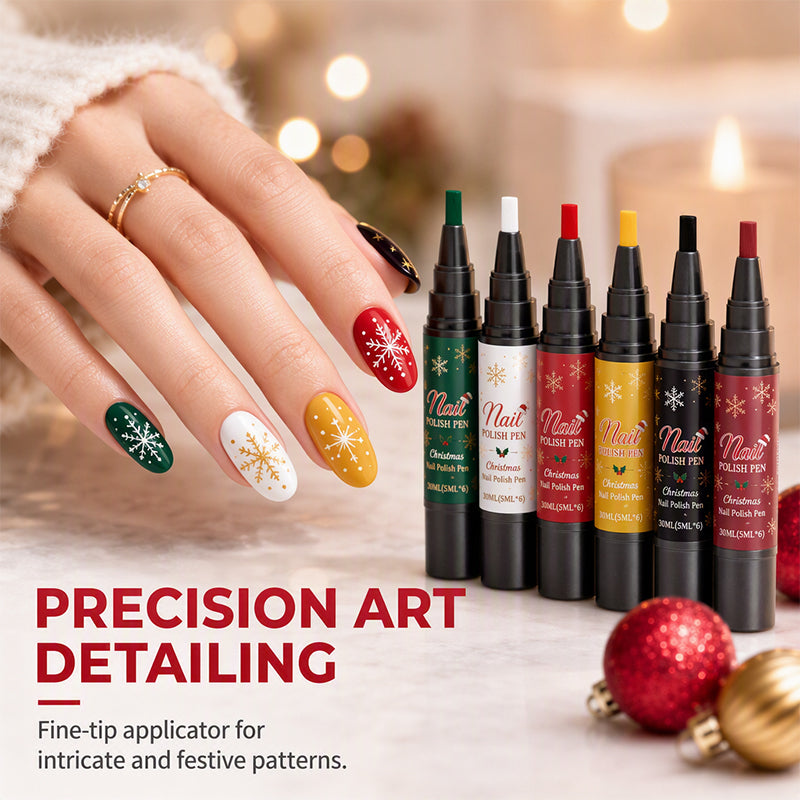 Color Nails Instantly! No-Mess 6-Pen Polish Set
