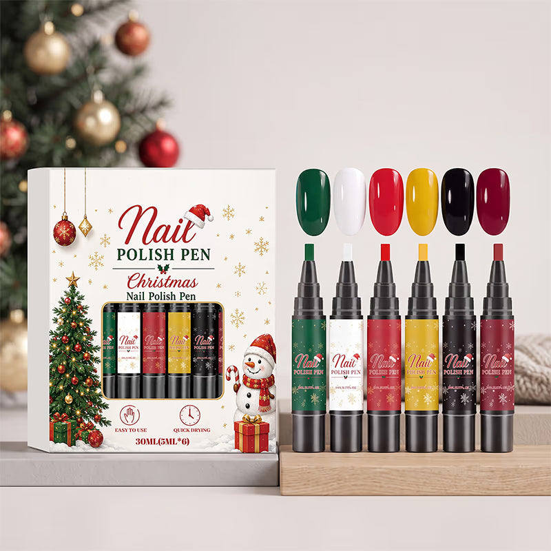 Color Nails Instantly! No-Mess 6-Pen Polish Set