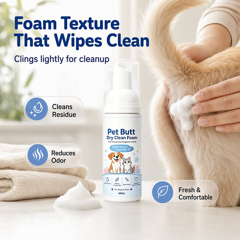 Refresh Pet Fur Instantly! No-Rinse Quick Hygiene Foam