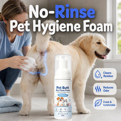 Refresh Pet Fur Instantly! No-Rinse Quick Hygiene Foam