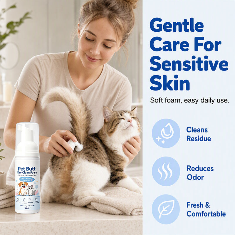 Refresh Pet Fur Instantly! No-Rinse Quick Hygiene Foam