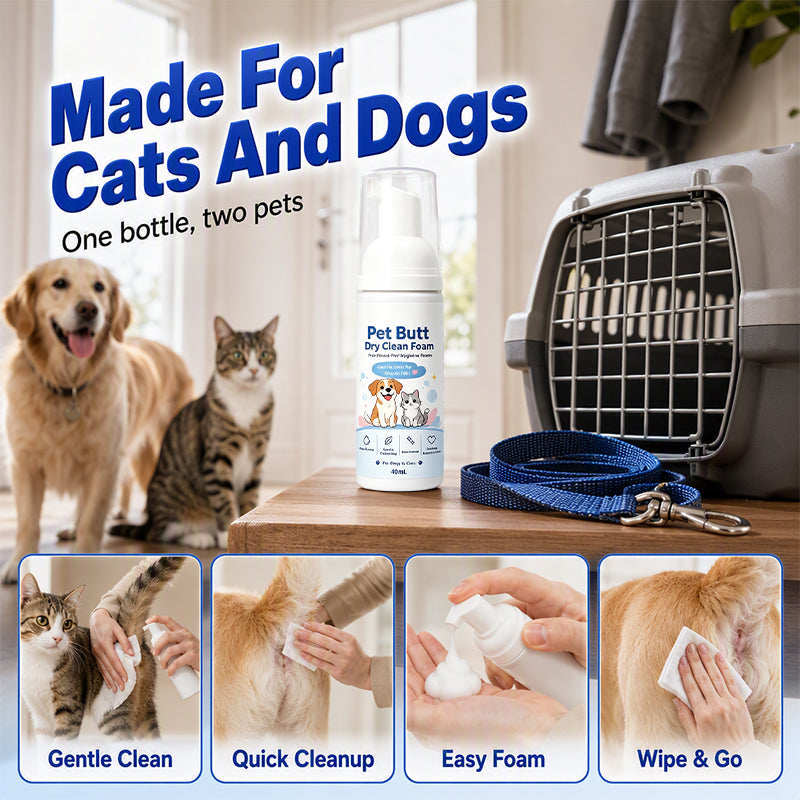 Refresh Pet Fur Instantly! No-Rinse Quick Hygiene Foam