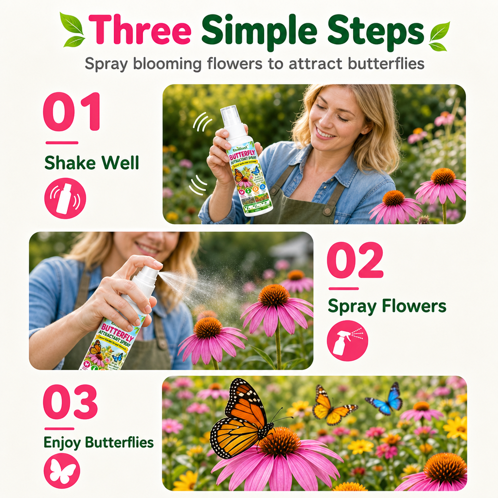 Outdoor Garden Butterfly Attracting Fragrance Spray