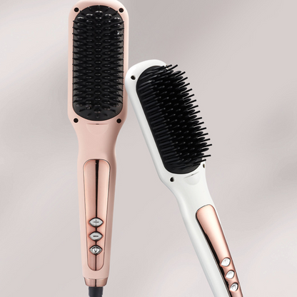 Style Smoothly Instantly! No-Tug LCD Heated Styling Brush
