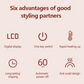Style Smoothly Instantly! No-Tug LCD Heated Styling Brush