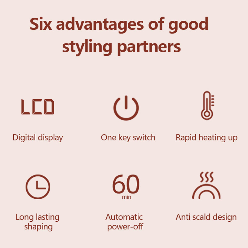 Style Smoothly Instantly! No-Tug LCD Heated Styling Brush